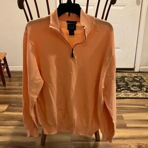 Jos. A. Bank Women's Zip-Up Sweater in Orange